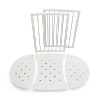 Sleepi Mini White + Extension + Mini Mattress + Bed Mattress Bundle