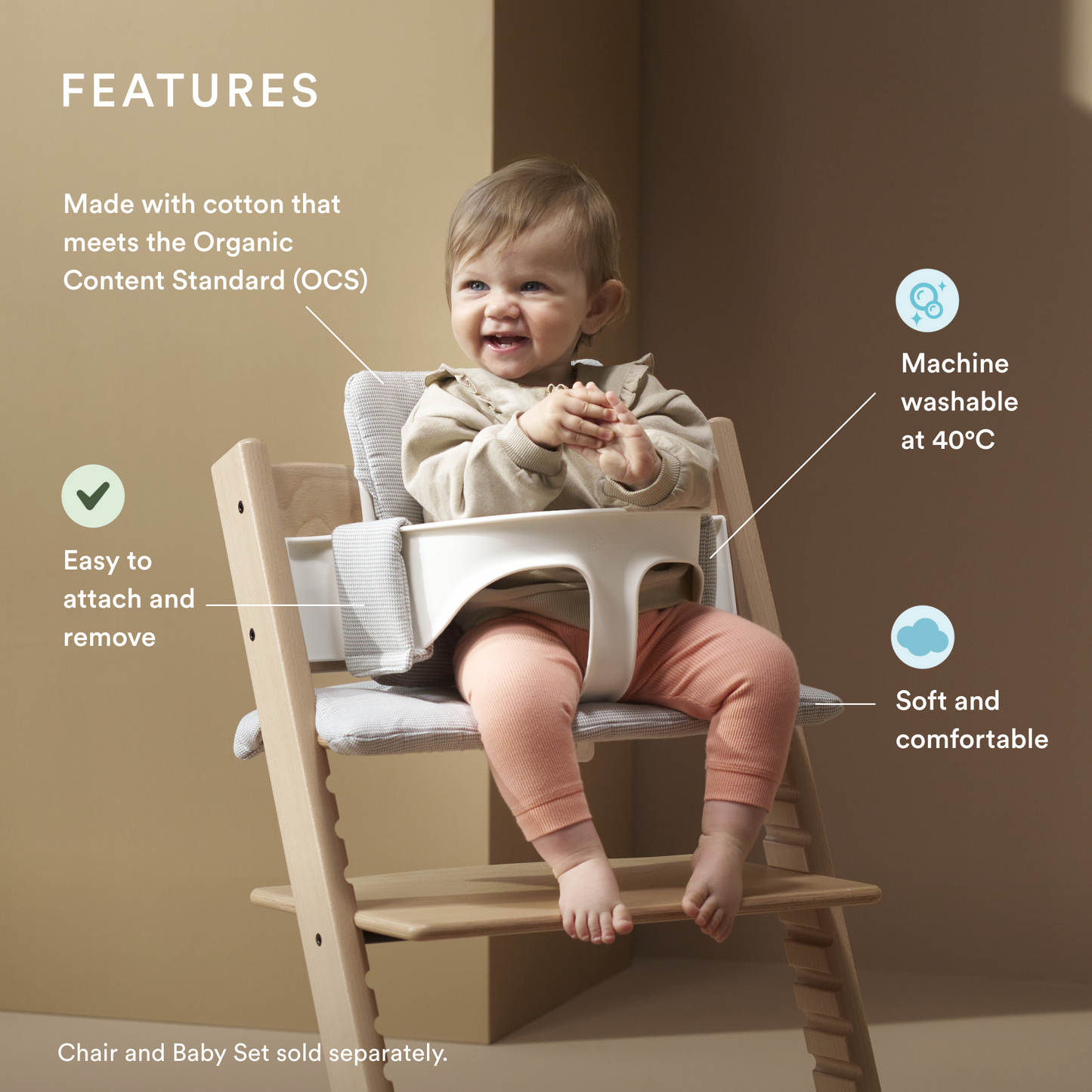 Stokke Tripp Trapp Classic Cushion Star Silver