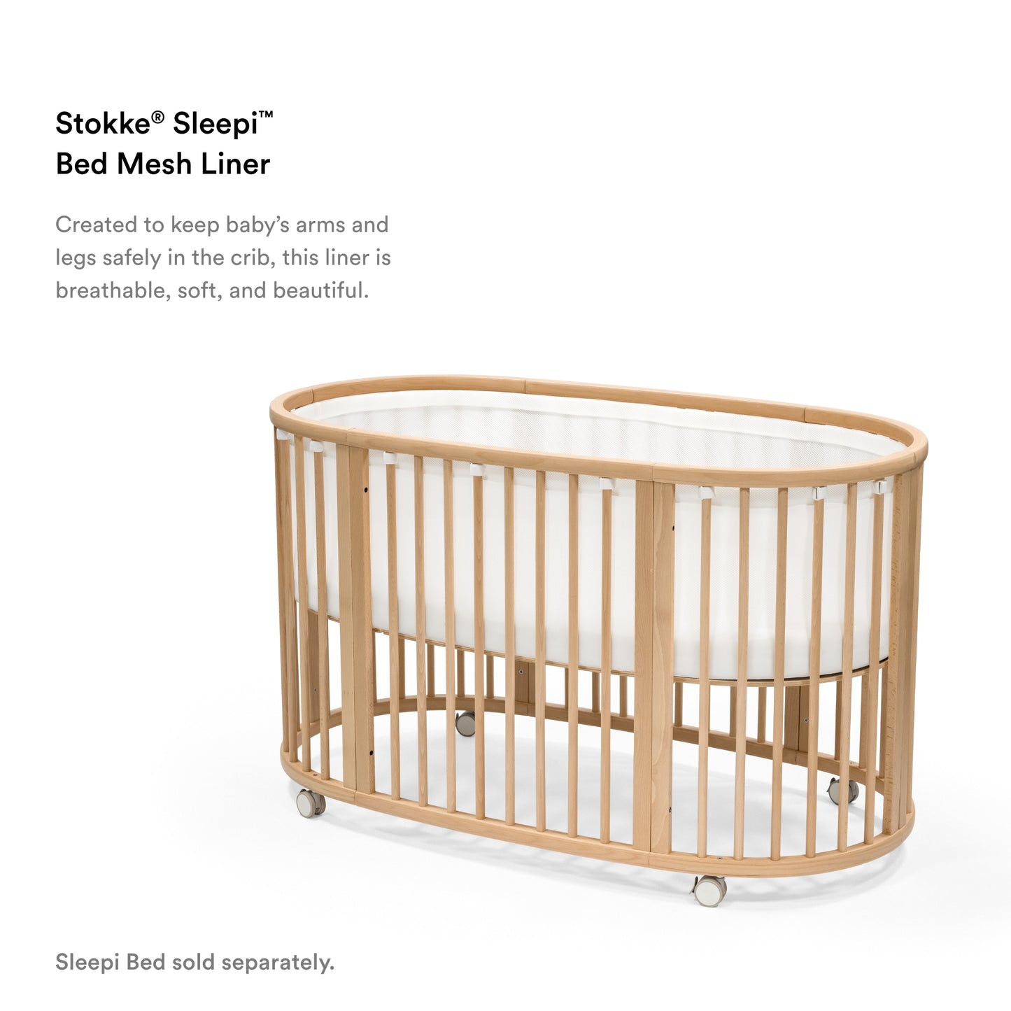 Stokke Sleepi Bed Mesh Liner White