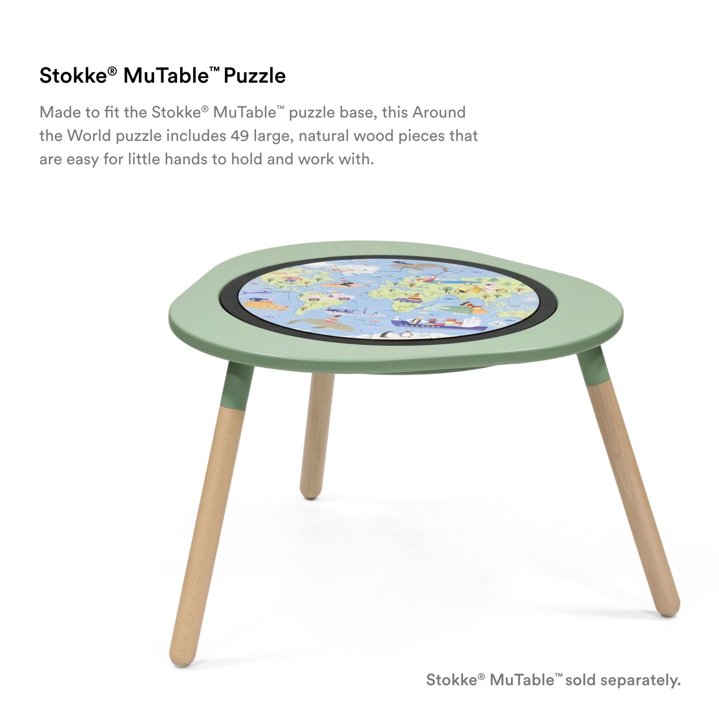 Stokke Mutable Puzzle V2 Around The World Green