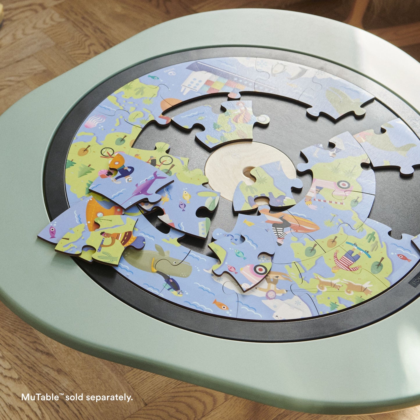Stokke Mutable Puzzle V2 Around The World Green