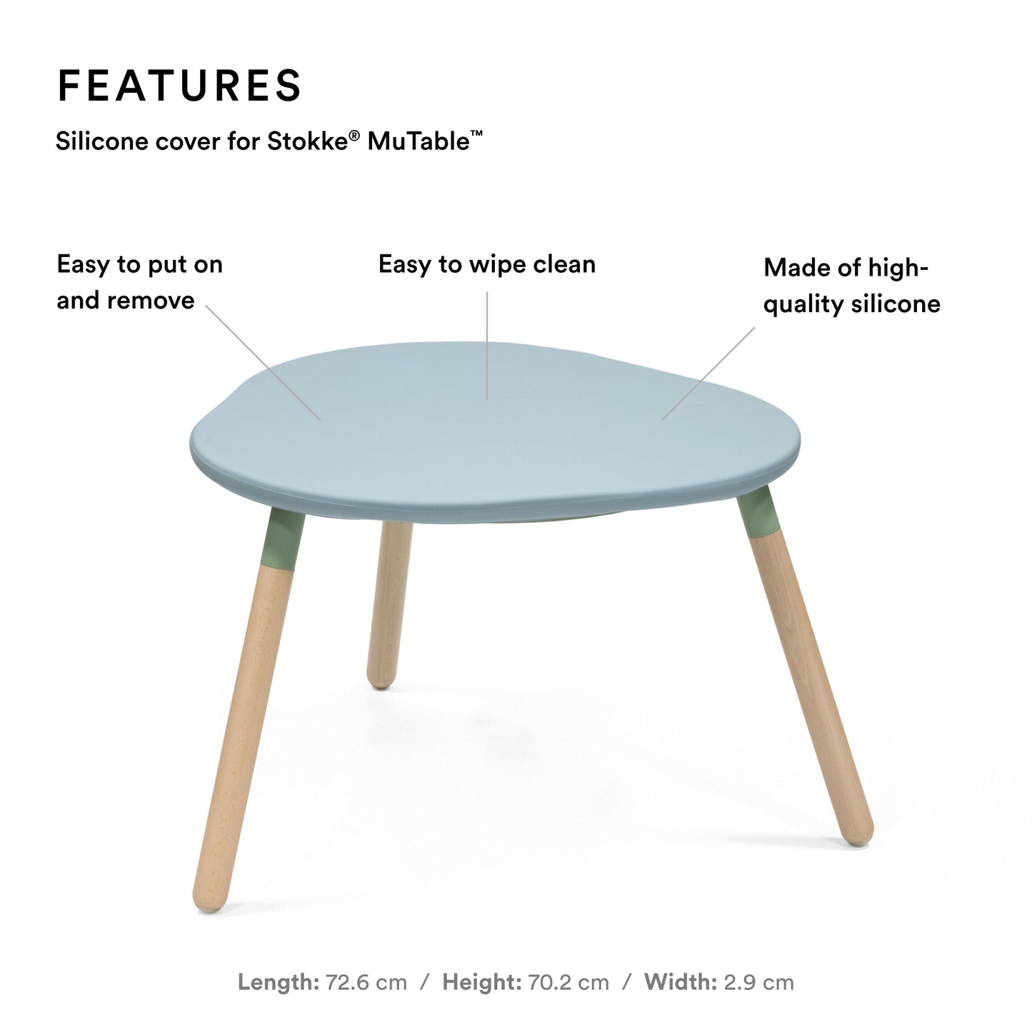 stokke mutable silicone cover Stokke Mutable Silicone Cover V2 Slate Blue – Little Wings