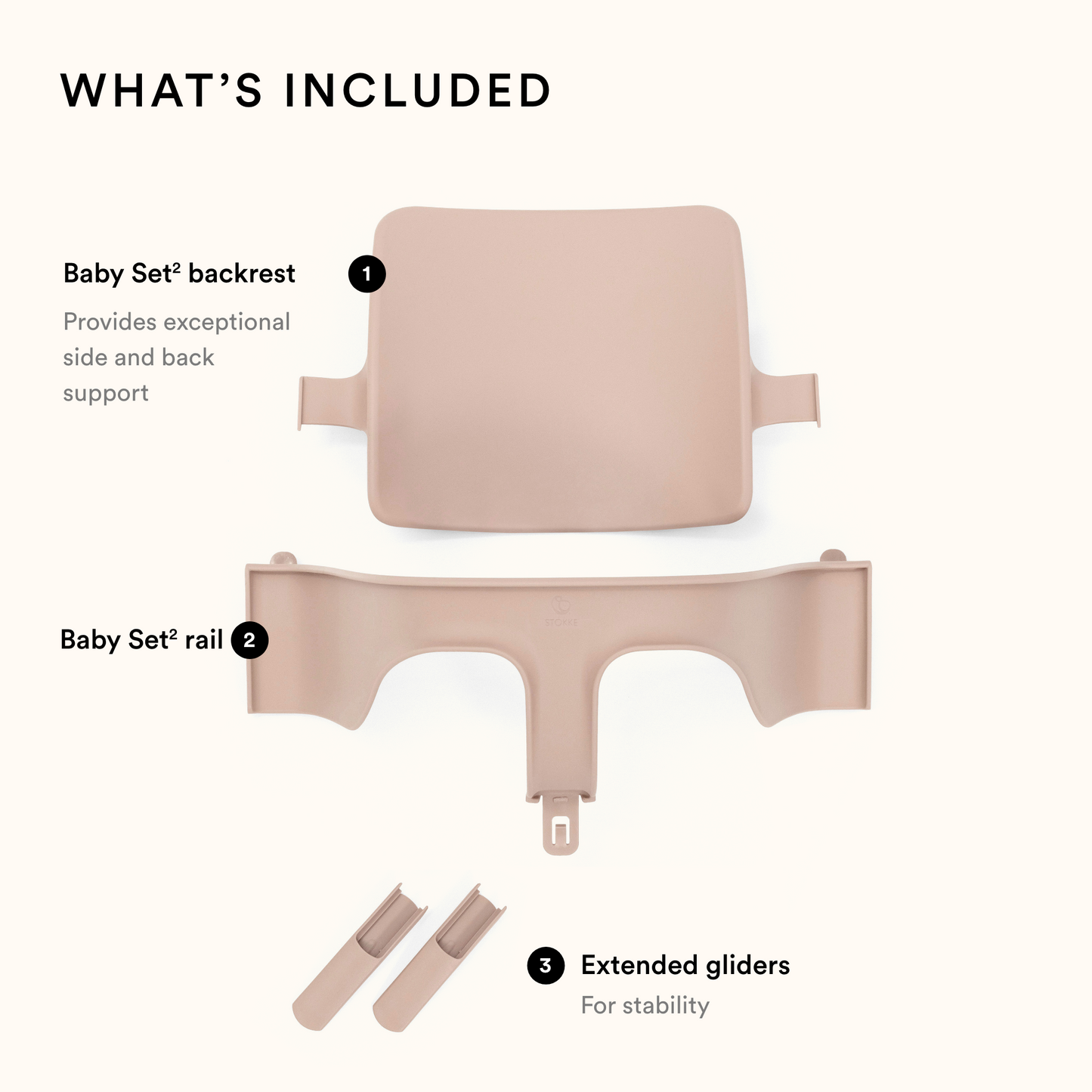 Stokke Tripp Trapp Baby Set Serene Pink