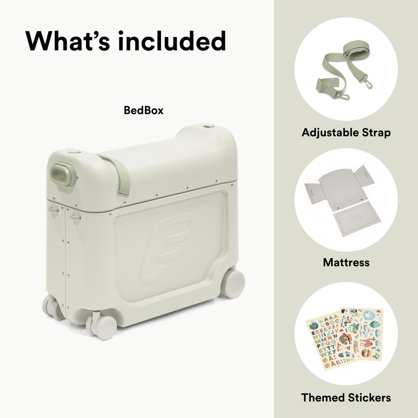 JetKids BedBox - Ride-On Suitcase-Sea Green