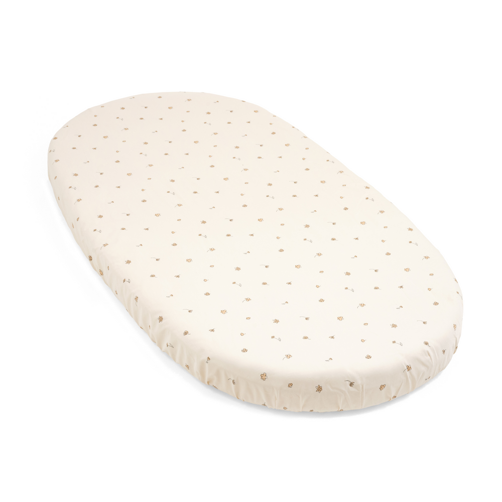 Stokke Bed Fitted Sheet Flower Ecru
