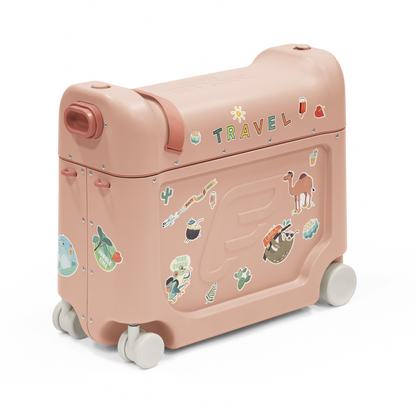 JetKids BedBox - Ride-On Suitcase-Coral Pink