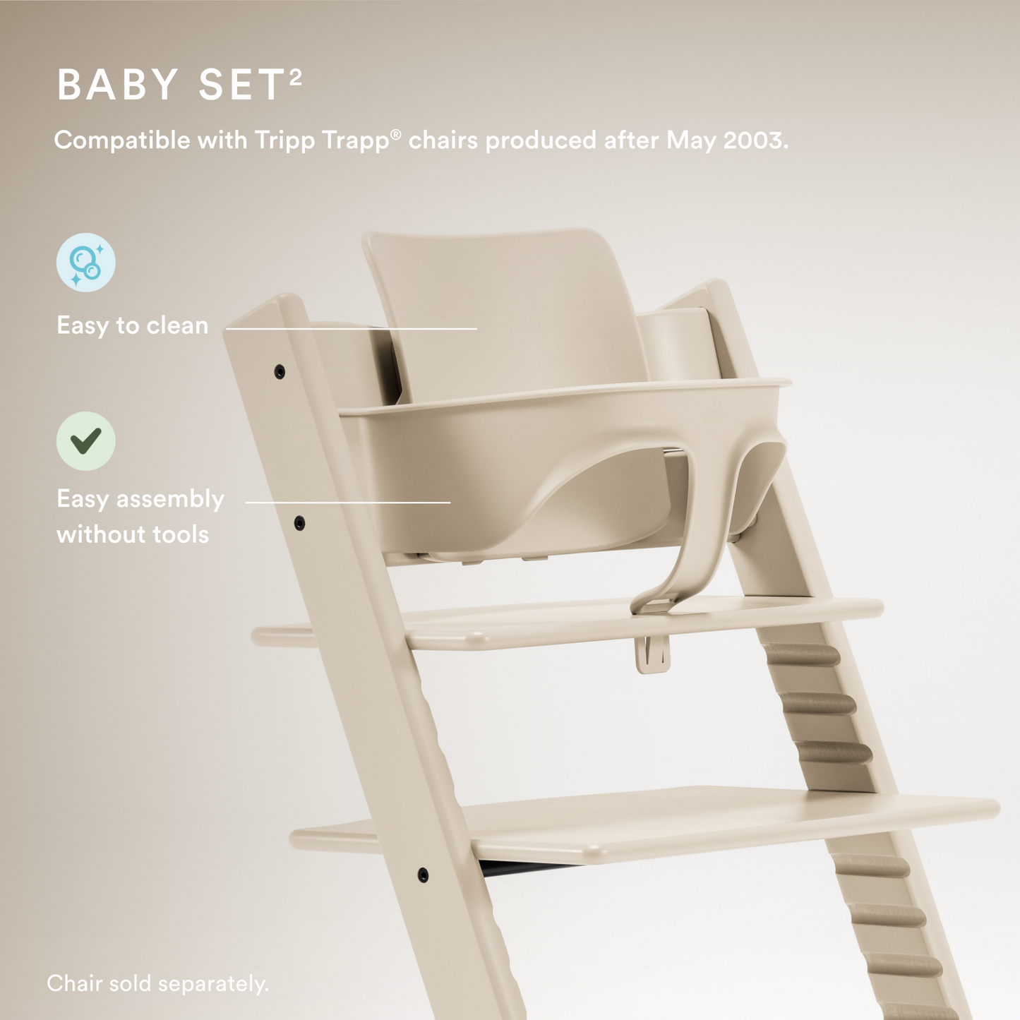 Stokke Tripp Trapp Baby Set Vanilla White