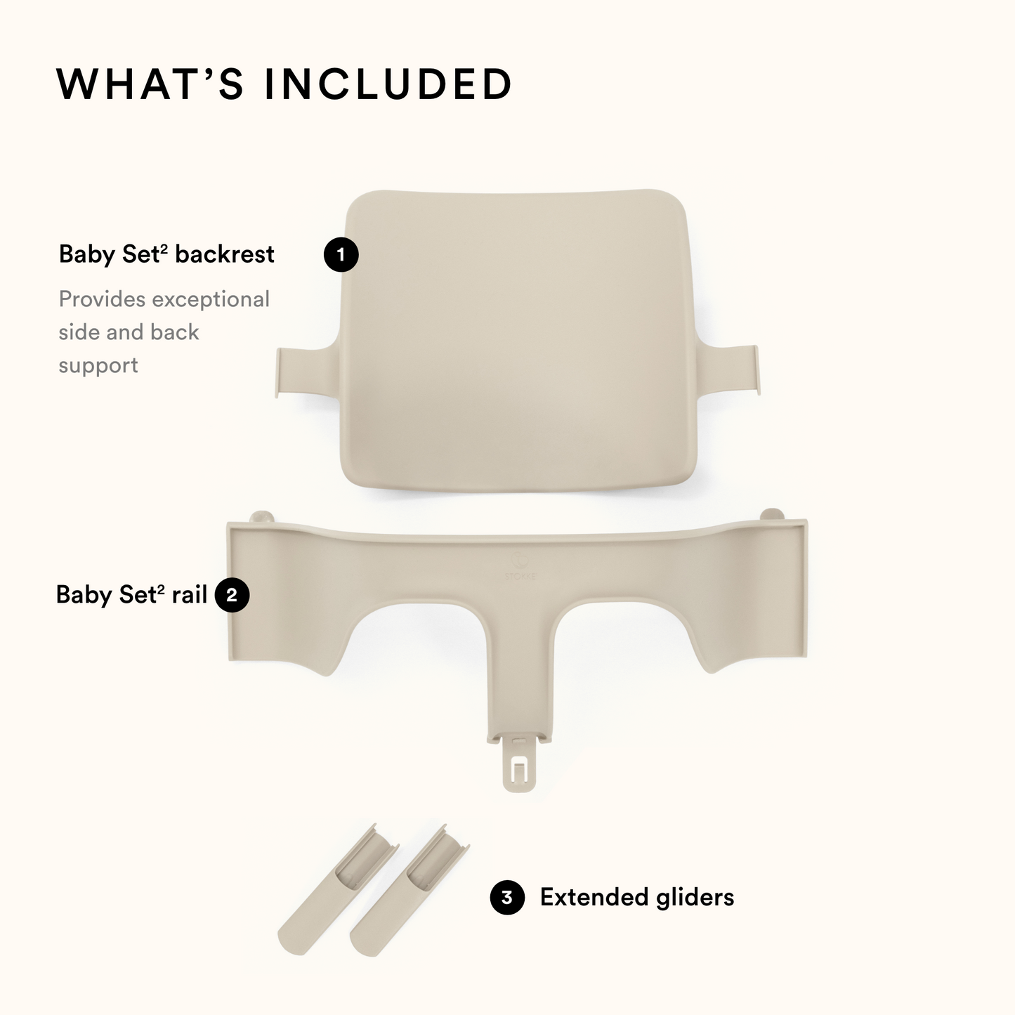 Stokke Tripp Trapp Baby Set Vanilla White