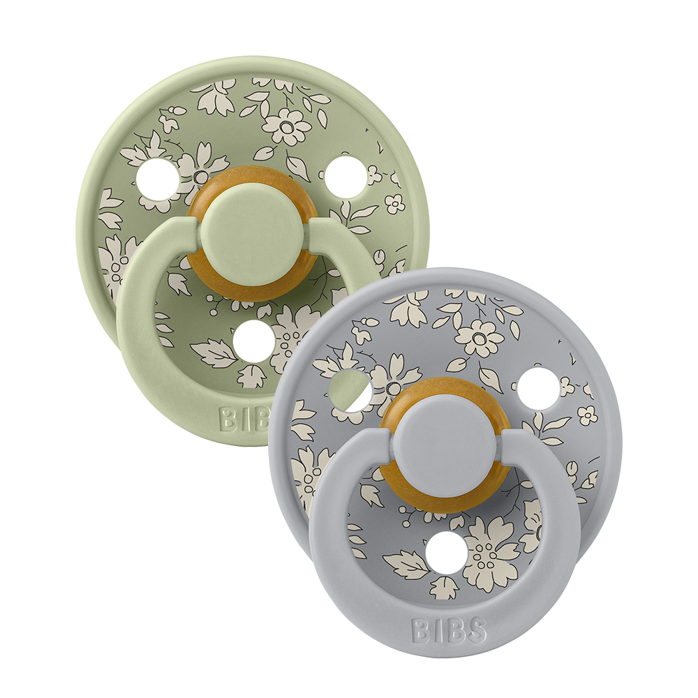 Bibs-Liberty 2 Pack Colour Latex Size 1- Capel/Sage