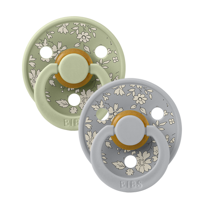 Bibs-Liberty 2 Pack Colour Latex Size 1- Capel/Sage