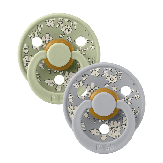 Bibs-Liberty 2 Pack Colour Latex Size 1- Capel/Sage