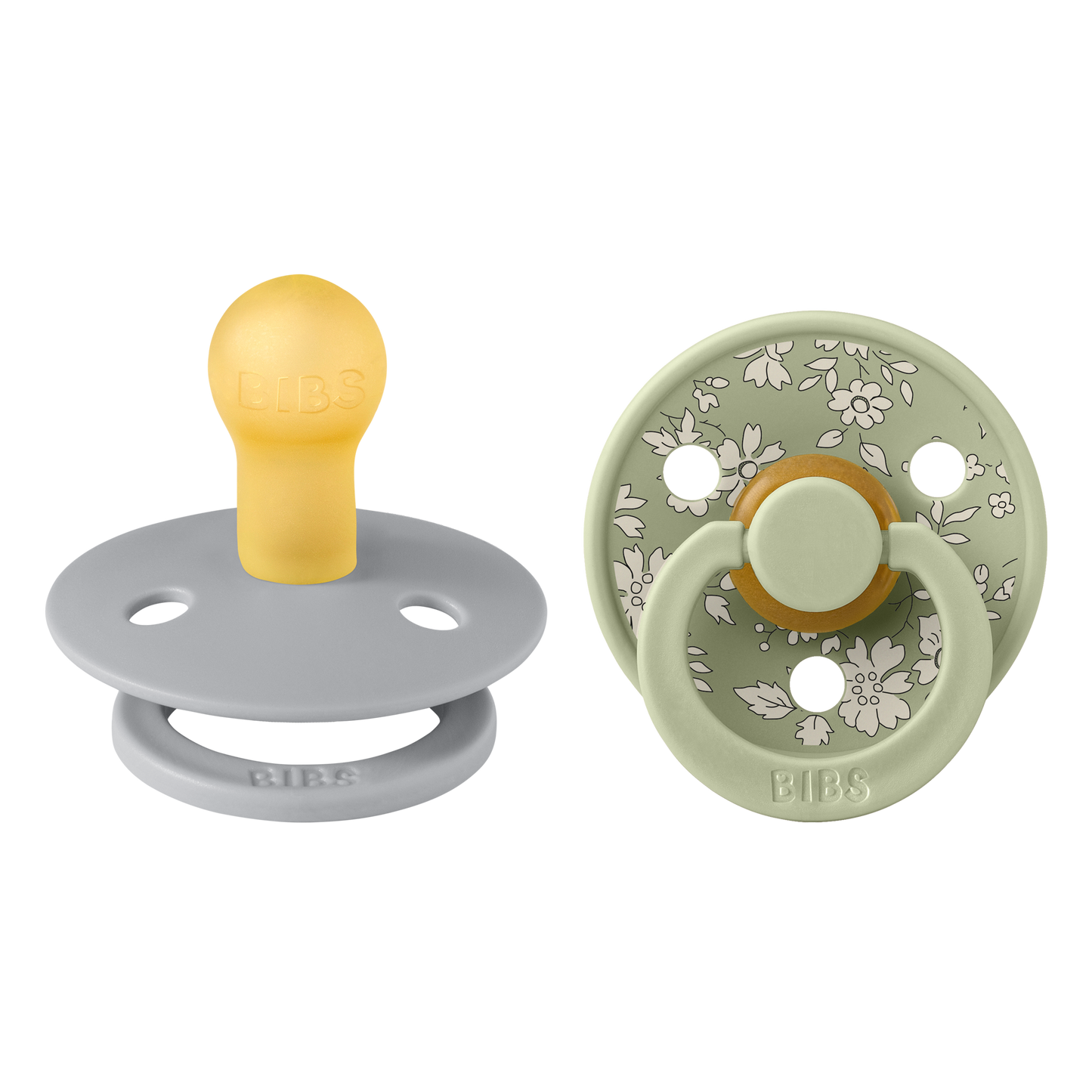 Bibs-Liberty 2 Pack Colour Latex Size 1- Capel/Sage