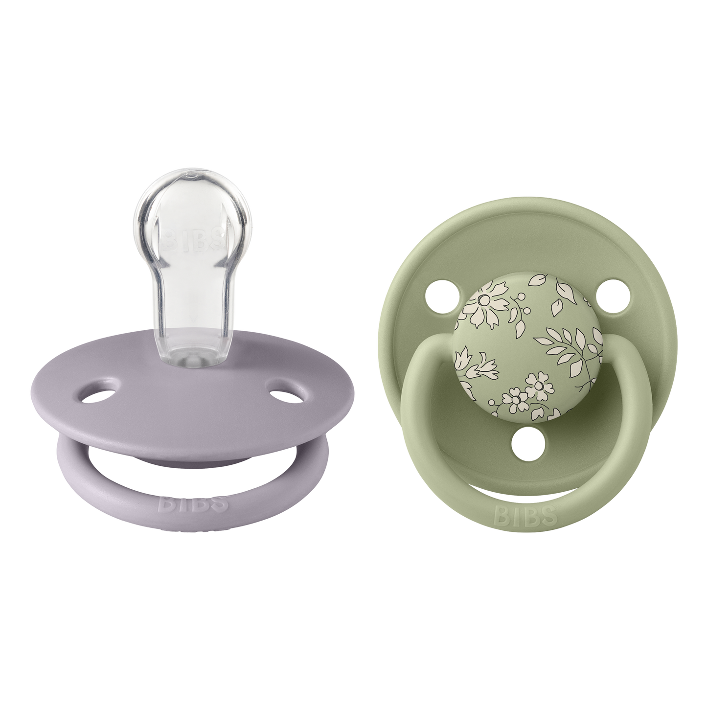 Bibs -x Liberty De Lux 2 Pack Silicone Onesize-Capel/Sage