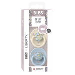 Bibs -x Liberty De Lux 2 Pack Silicone Onesize-Elosie/Baby blue