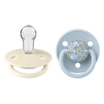 Bibs -x Liberty De Lux 2 Pack Silicone Onesize-Elosie/Baby blue