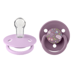 Bibs -x Liberty De Lux 2 Pack Silicone Onesize-Camomille/Mauve