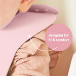 b.box Silicone Travel Bib-blush