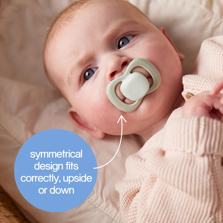 Bbox-Pacifier Glow Latex 2 Twin Pack-Blush/Latte