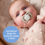 Bbox-Pacifier Glow Latex 2 Twin Pack-Blush/Latte