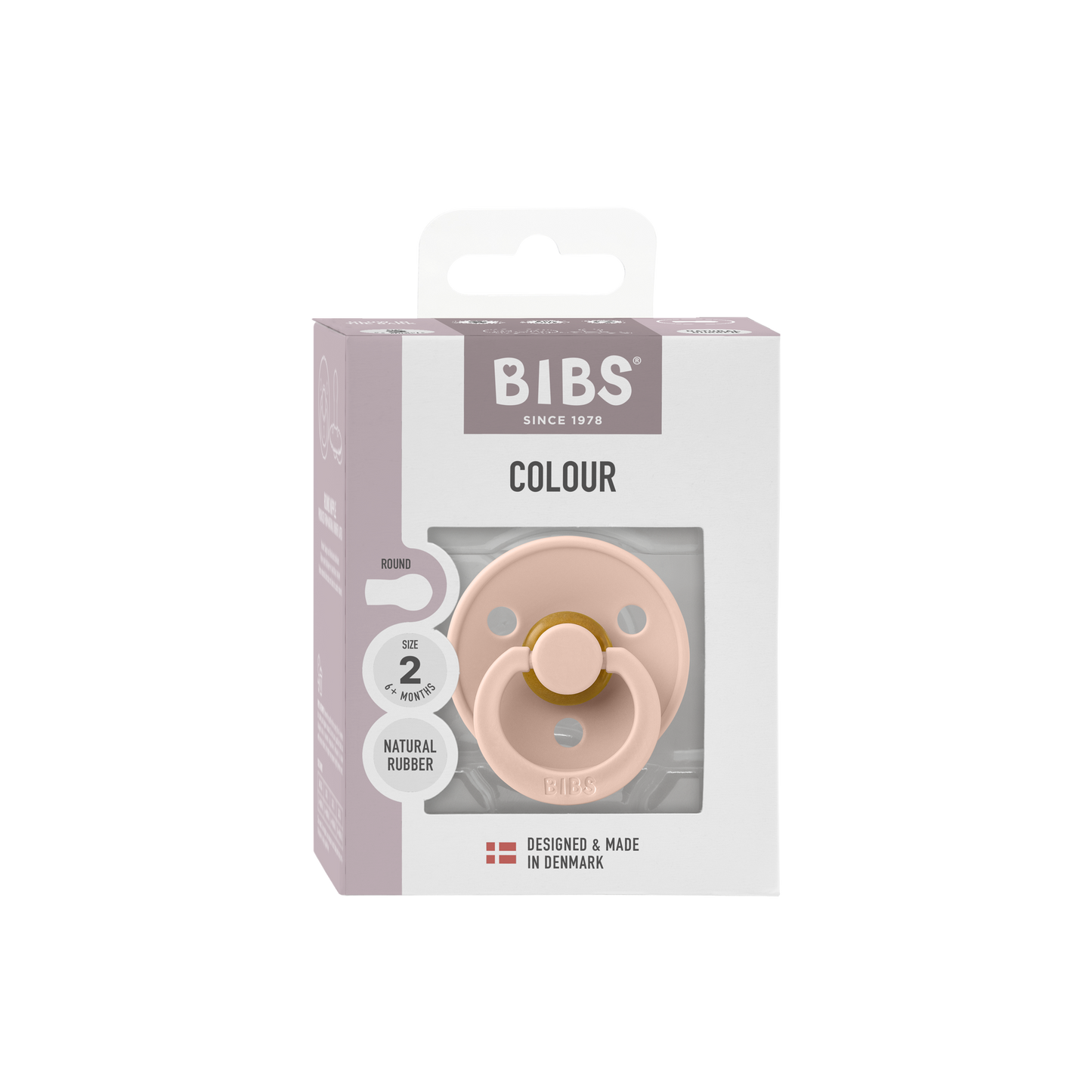 Bibs Pacifier Size 2 - 6-18M (1pc) -Blush