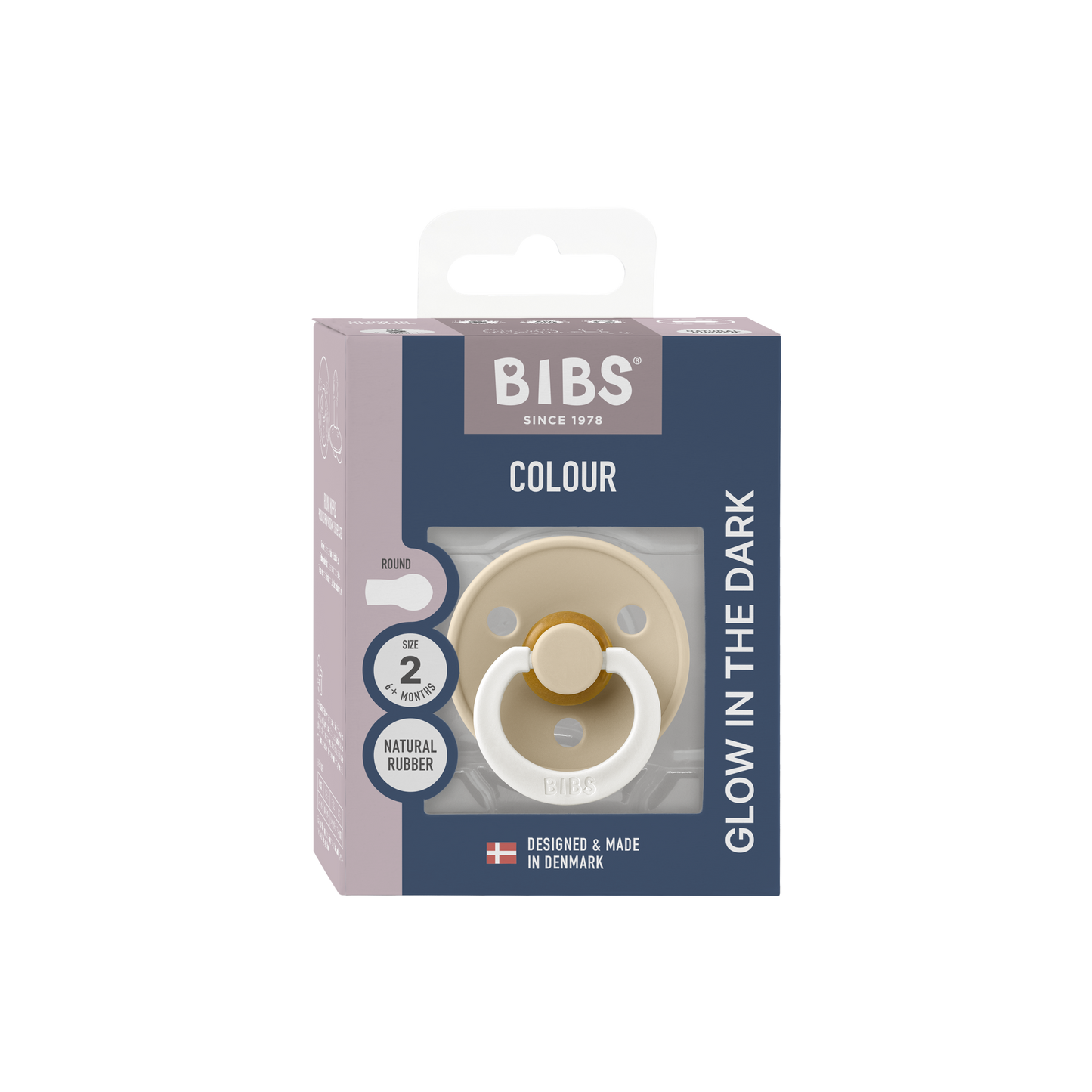 Bibs Pacifier Size 2 ( 6-18M) (1pc) -Vanilla Glow