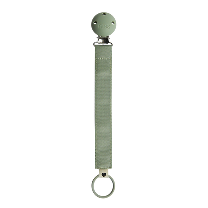 Bibs Pacifier Clip Ribbon Sage