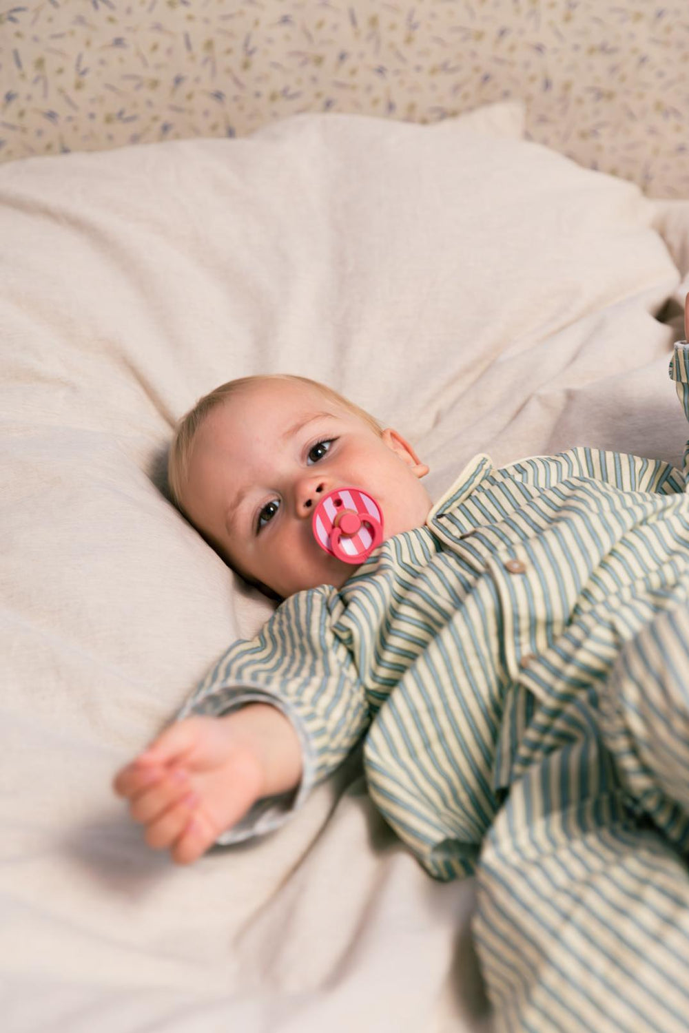 Bibs Pacifier Size 1-Baby 0-6M (2pcs)-Studio Colour -Baby Pink Coral Mix