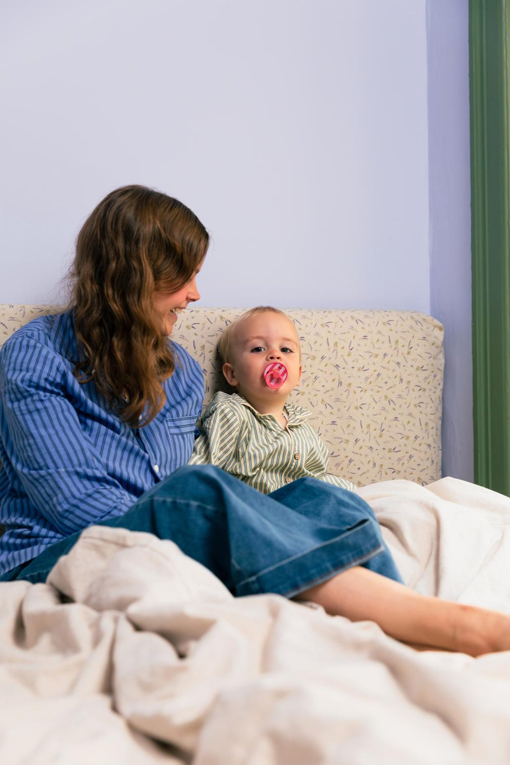 Bibs Pacifier Size 1-Baby 0-6M (2pcs)-Studio Colour -Baby Pink Coral Mix