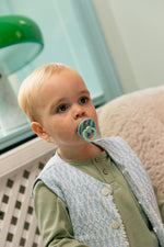 Bibs Pacifier Size 1-Baby 0-6M (2pcs)-Studio Colour -Nordic Mint Petrol Mix