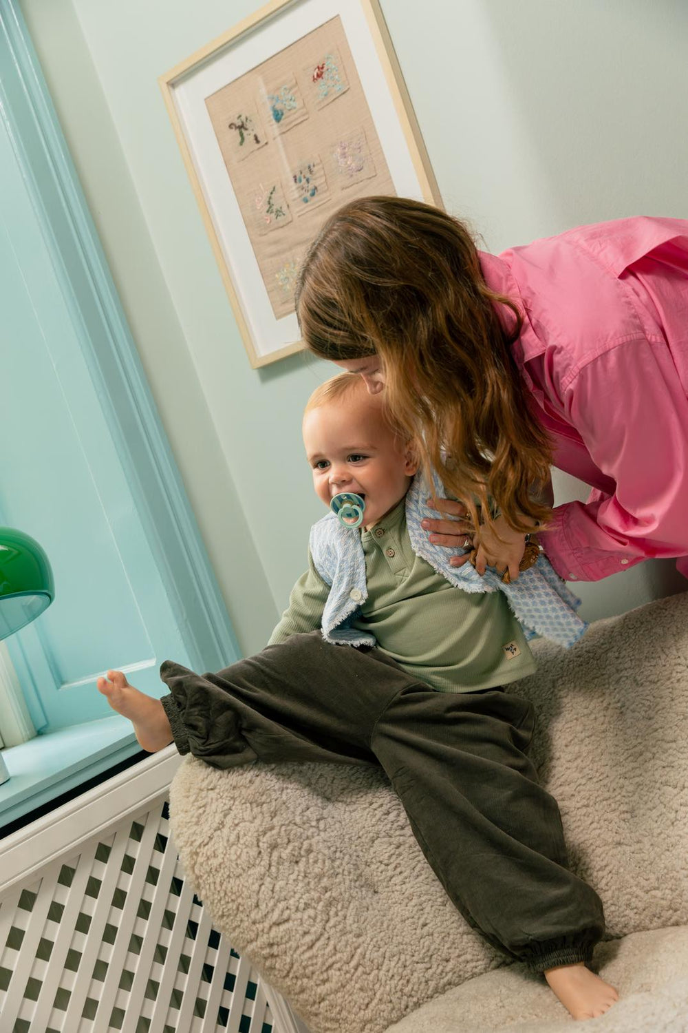 Bibs Pacifier Size 1-Baby 0-6M (2pcs)-Studio Colour -Nordic Mint Petrol Mix