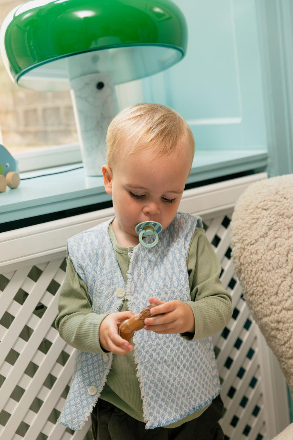 Bibs Pacifier Size 1-Baby 0-6M (2pcs)-Studio Colour -Nordic Mint Petrol Mix