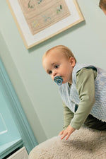 Bibs Pacifier Size 1-Baby 0-6M (2pcs)-Studio Colour -Nordic Mint Petrol Mix