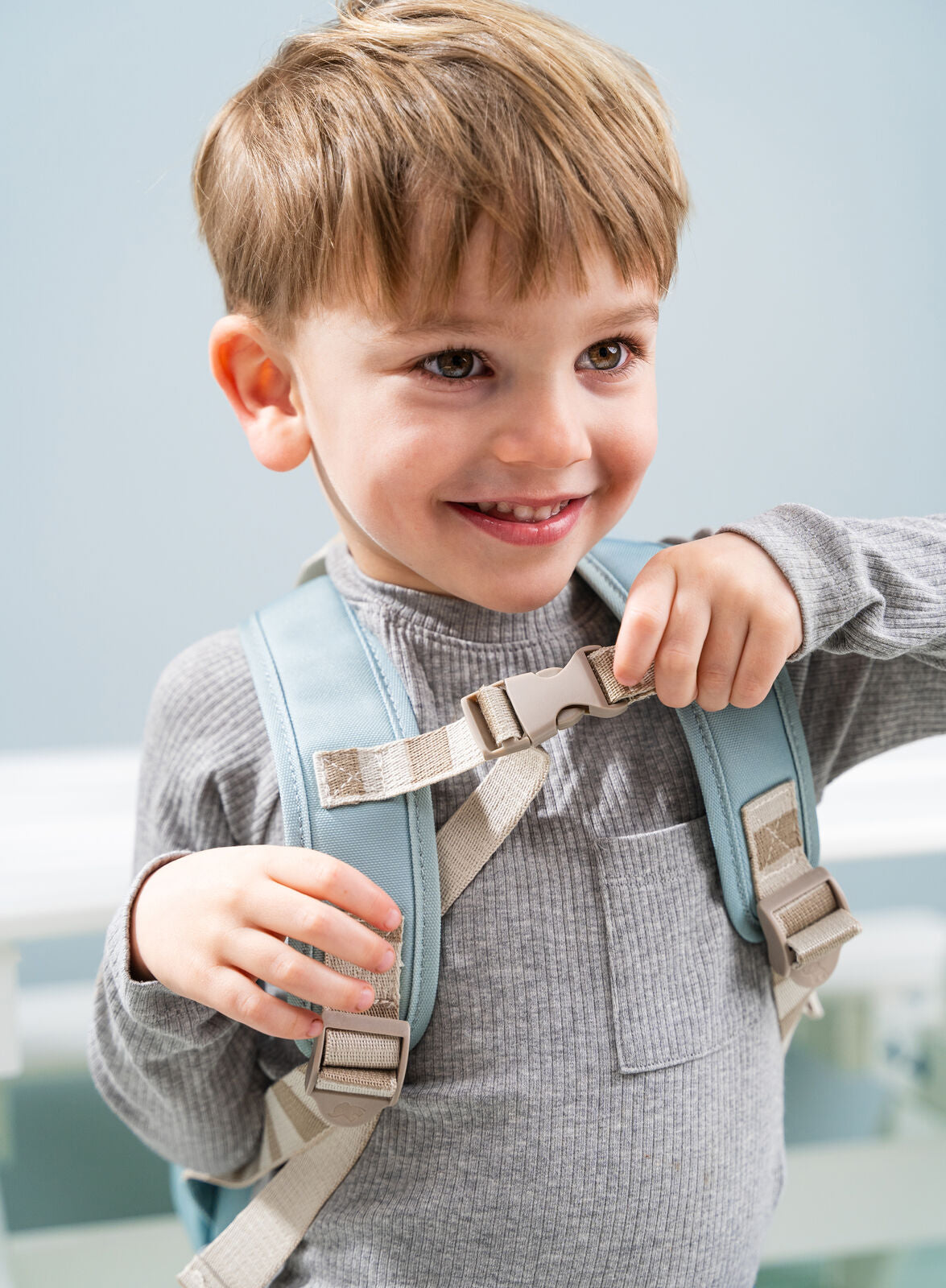 Done by Deer -Kids Canvas Backpack- Elphee Blue