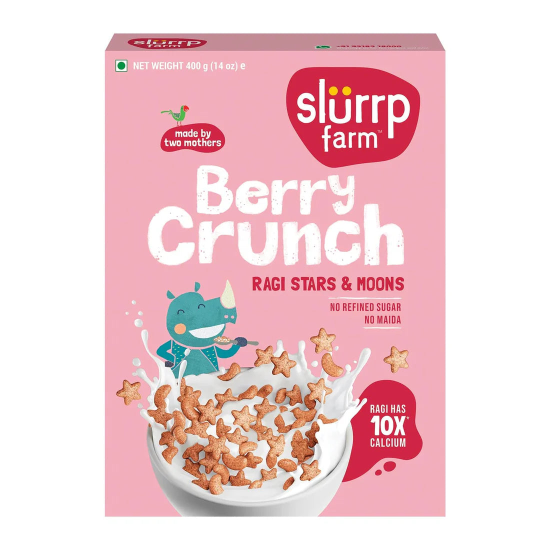 Slurrp Farm-Berry Crunch Strawberry Cereal 400gm