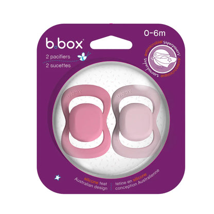 Bbox -Pacifier Silicone 1 Twin Pack -Berry/Blush