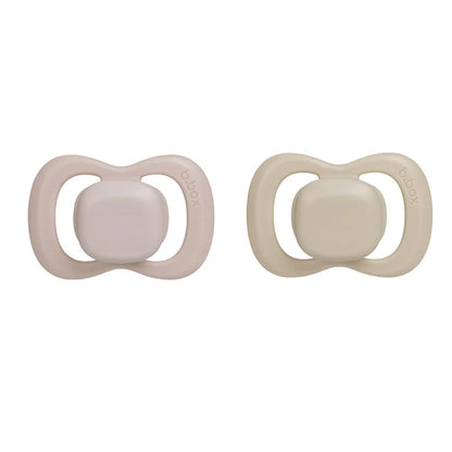 Bbox -Pacifier Silicone 2 Twin Pack -Blush/Latte