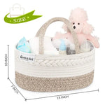 Bumble & Bird Cotton Rope Diaper Caddy – Beige