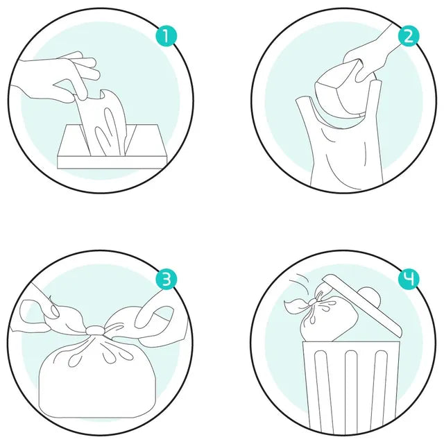 Bumble & Bird - Scented Biodegradable Nappy Bags - Pack of 100