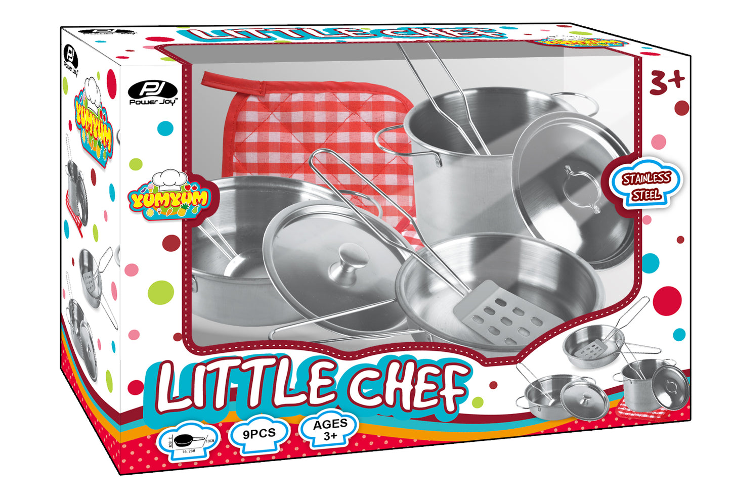 Yumyum Little Chef Stainles Steel-Power Joy