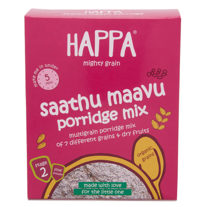 Happa Organic baby food Multigrain Saathu Maavu Cereal Mix -200 g