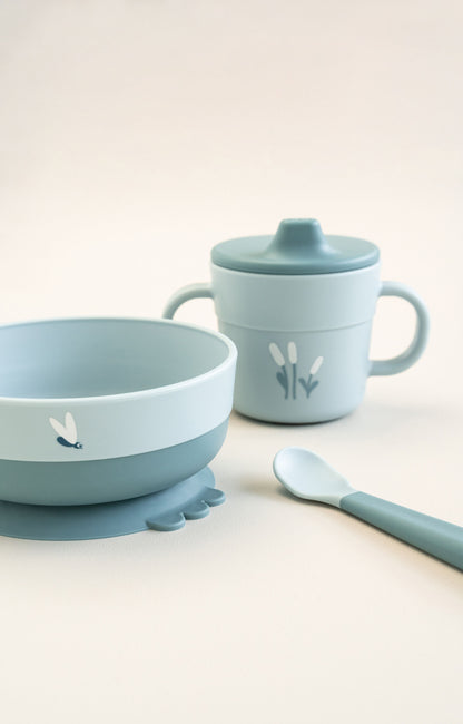 Done by Deer-Foodie first meal set w/suction - Elphee - Blue