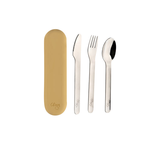 Citron - Cutlery Set- Yellow