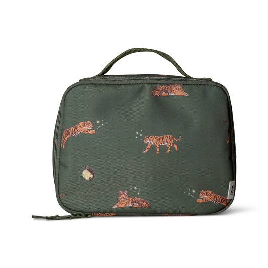 Citron-Insulated Square Lunchbag-Tiger