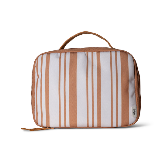 Citron-Insulated Square Lunchbag-Caramel