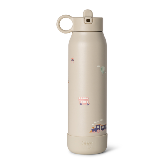 Citron-Stainless Steel Water Bottle 350ml- Vehicles