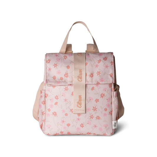 Citron-Insulated Rollup Lunchbag-Flower