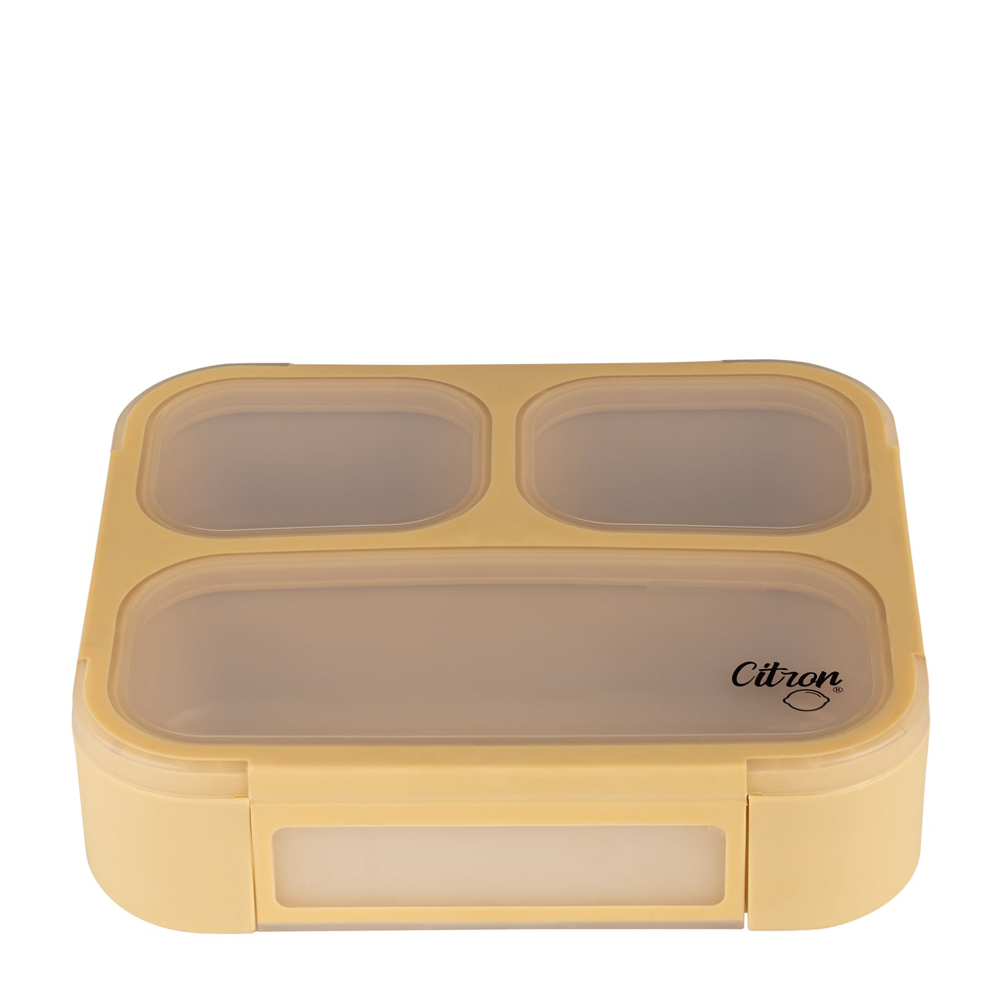 Citron-Lunchbox with Fork and Spoon -Yellow