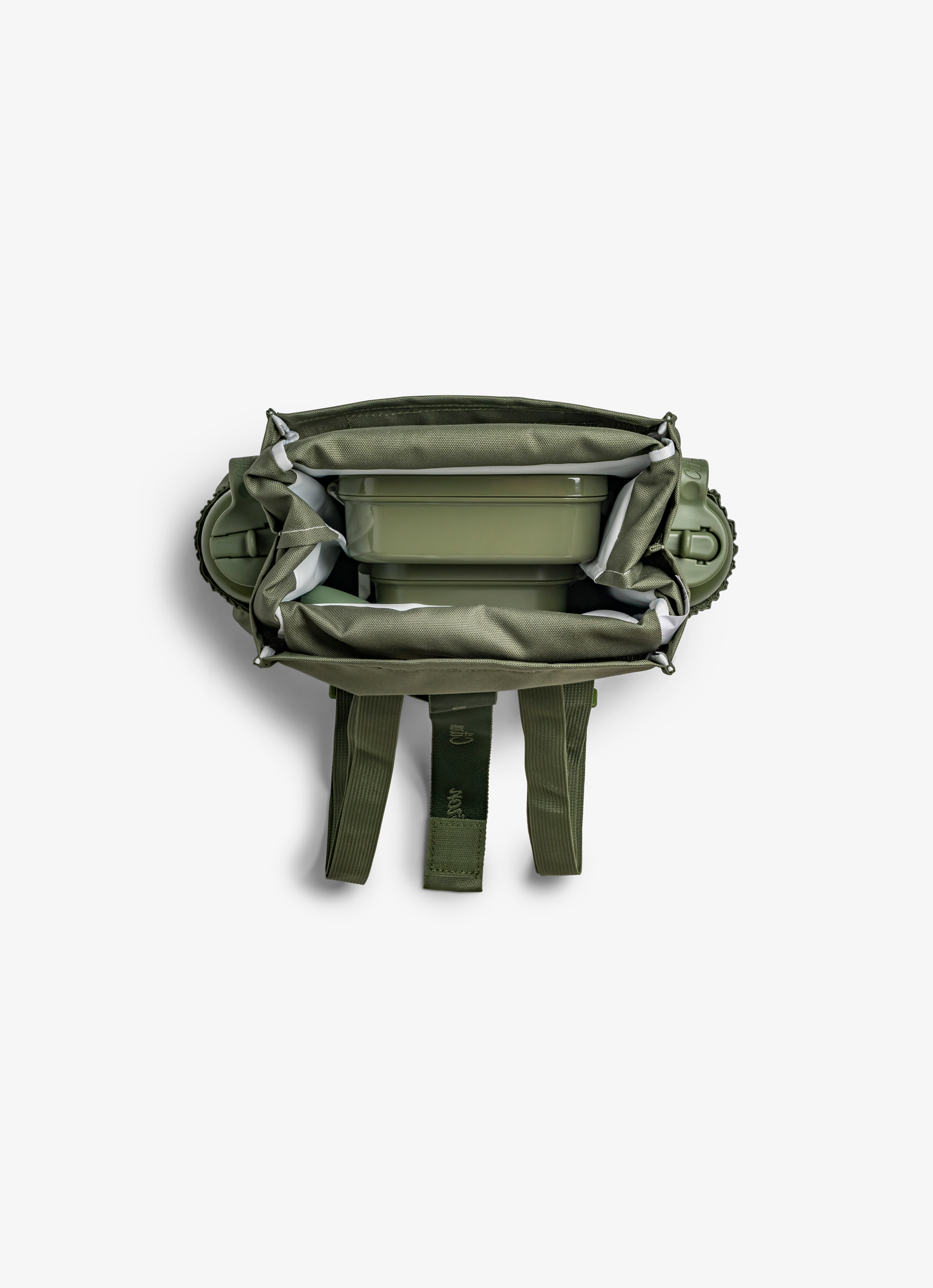 Citron -Insulated Rollup Lunchbag- Olive Green