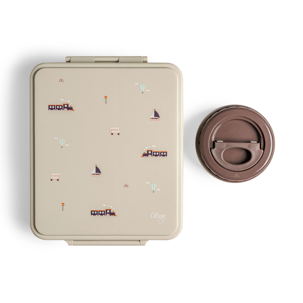 صندوق غداء مع حافظة طعام-سيترون