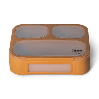 Citron-Lunchbox with Fork and Spoon -Caramel